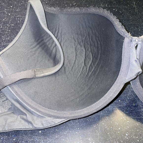 Body By Victoria’s Secret 36DDD Perfect Shape Bra Gray Lined Underwire Keyhole - Picture 7 of 8